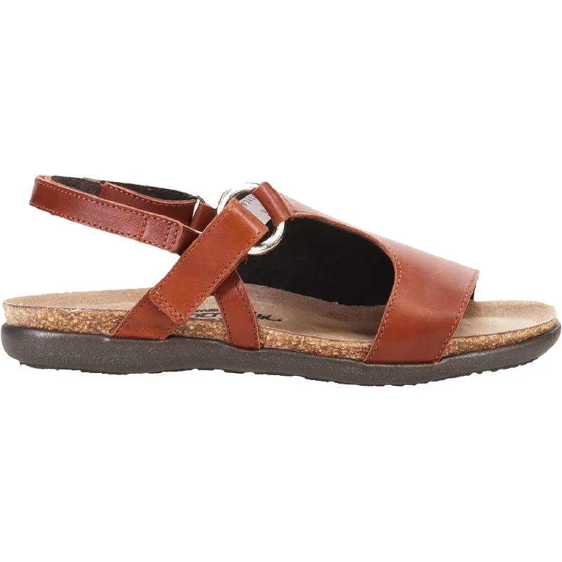 sandals for women with flat comfortable soleWomen's Naot Olivia Soft Chestnut Leather