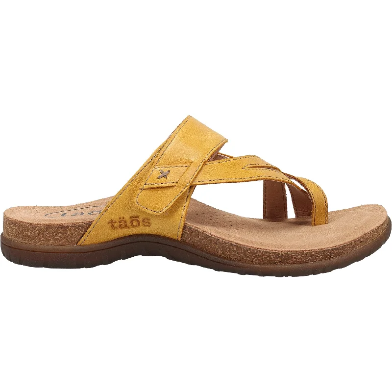 sandals for women with floral printsWomen's Taos Perfect Yellow Leather