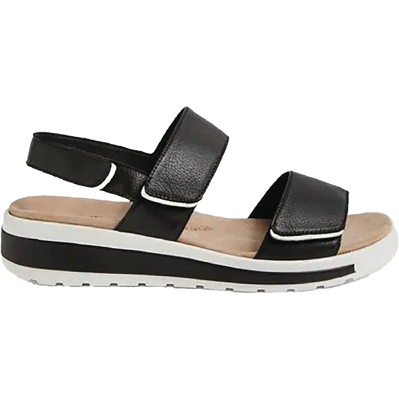 sandals for men with breathable meshWomen's Ziera Garlin Black / White Leather