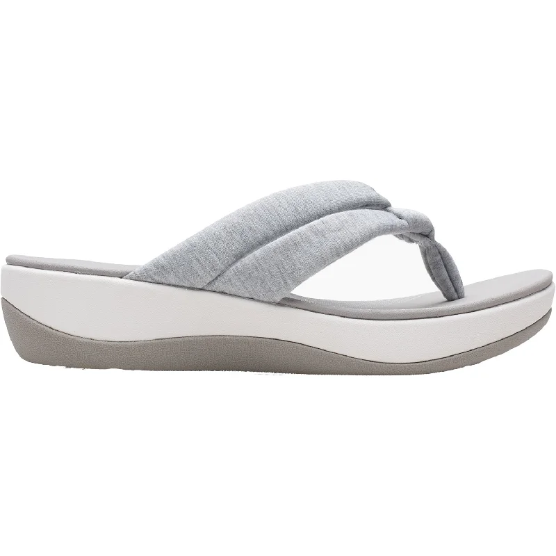 sandals with rugged sole for outdoor activitiesWomen's Clarks Cloudsteppers Arla Kaylie Grey Fabric