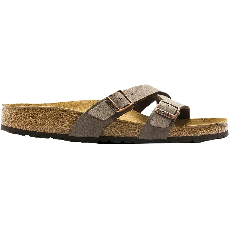 sandals with chic detailing for sophisticated lookWomen's Birkenstock Yao Mocha Birkibuc