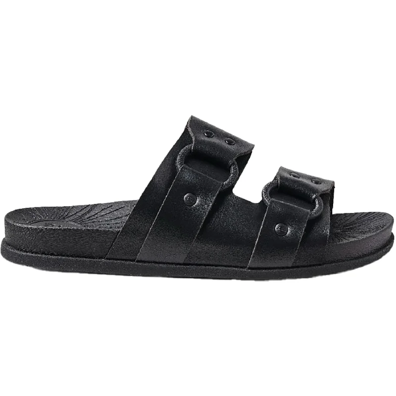 sandals with adjustable ankle straps for secure fitWomen's Reef Cushion Vera Cruz Black Night Synthetic