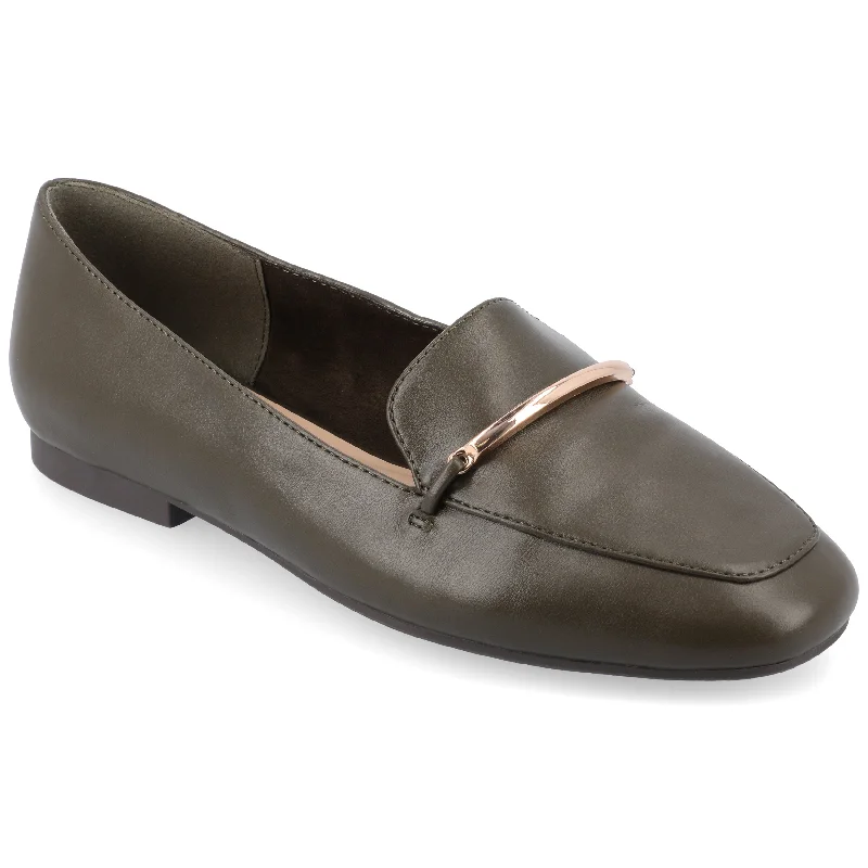 Flats with metallic colors for a trendy appearance-Flats for stylish comfort-Journee Collection Women's Tru Comfort Foam Wide Width Wrenn Flats