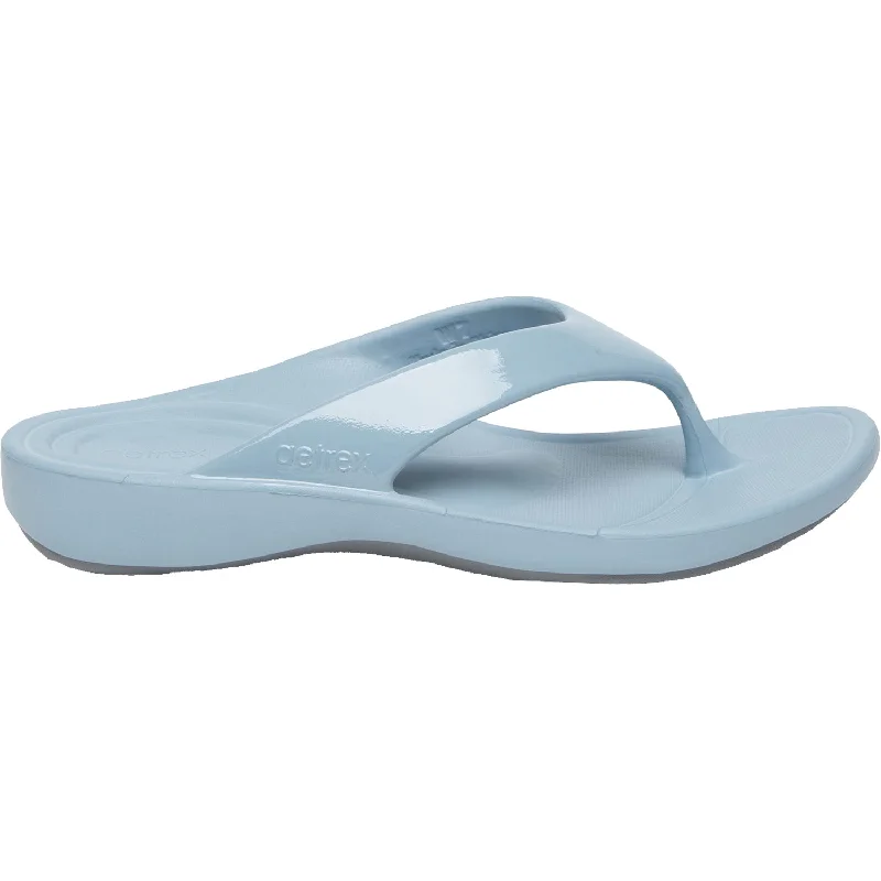 sandals with padded straps for comfort and fitWomen's Aetrex Maui Blue EVA