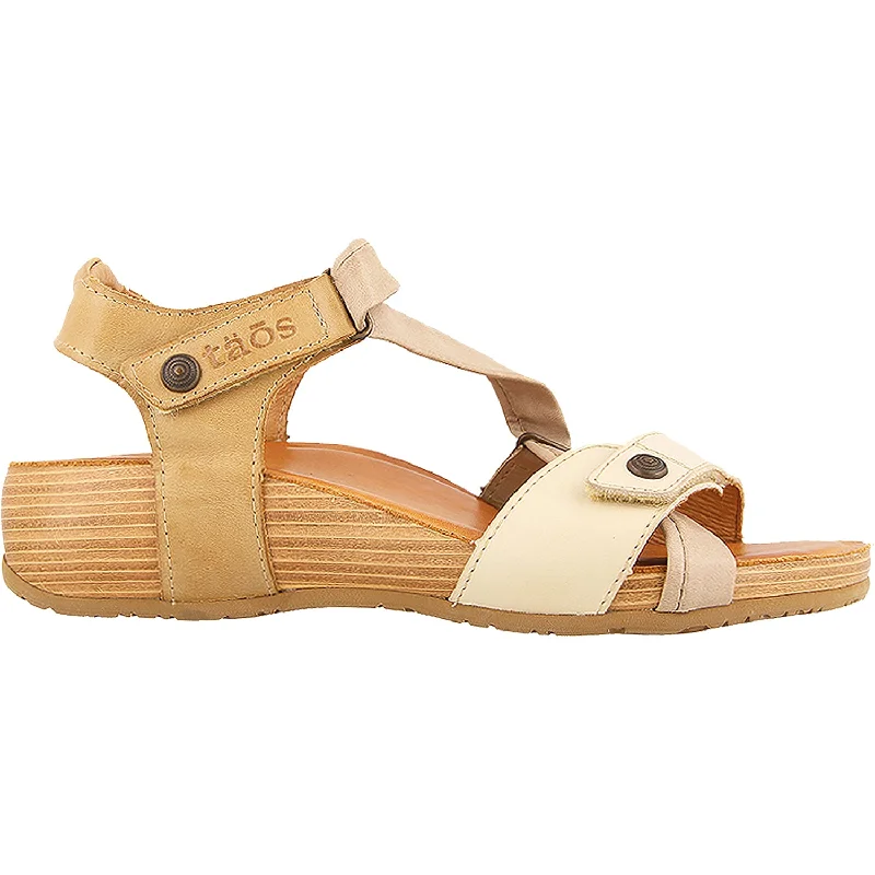 sandals for outdoor adventures with durable solesWomen's Taos Multiverse Beige Multi Leather