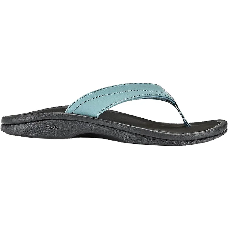 sandals with breathable straps for all-day useWomen's OluKai Ohana Dusk/Black Synthetic