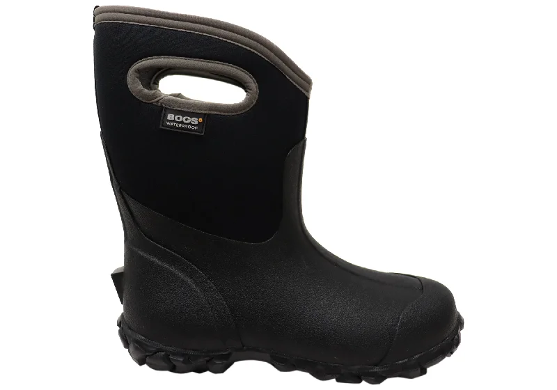 Stylish combat boots for women with thick sole-Bogs Mens Classic Ultra Mid Farm Comfortable Gumboots