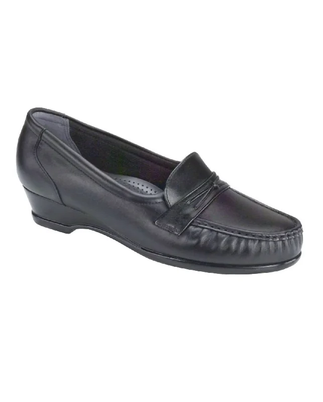 loafers for comfortable yet chic office styleLoafers with Good FitWomen's Easier Slip On Loafer - Narrow In Black