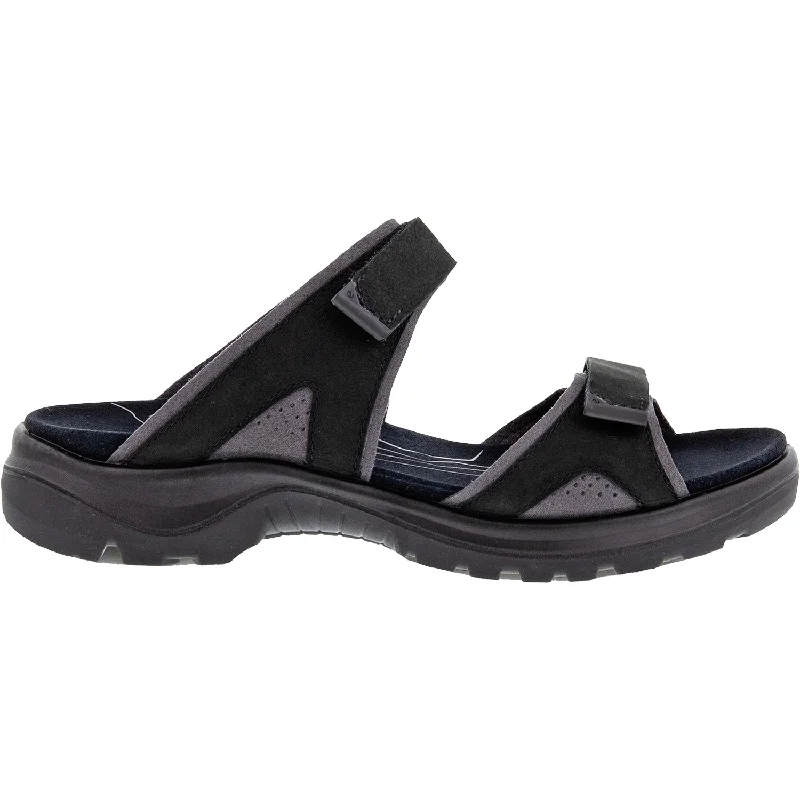 sandals for trendy looks with modern designsWomen's Ecco Yucatan 2.0 Offroad Slide Black Nubuck