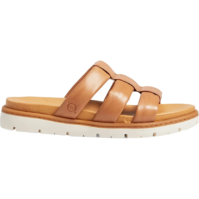 sandals for stylish outdoor activitiesWomen's Born Daisy Light Brown Leather