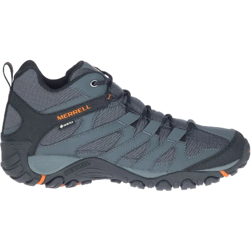 Stylish ankle boots for women with chunky platform-Merrell Claypool Sport Mid GORE-TEX Mens Walking Boots - Grey