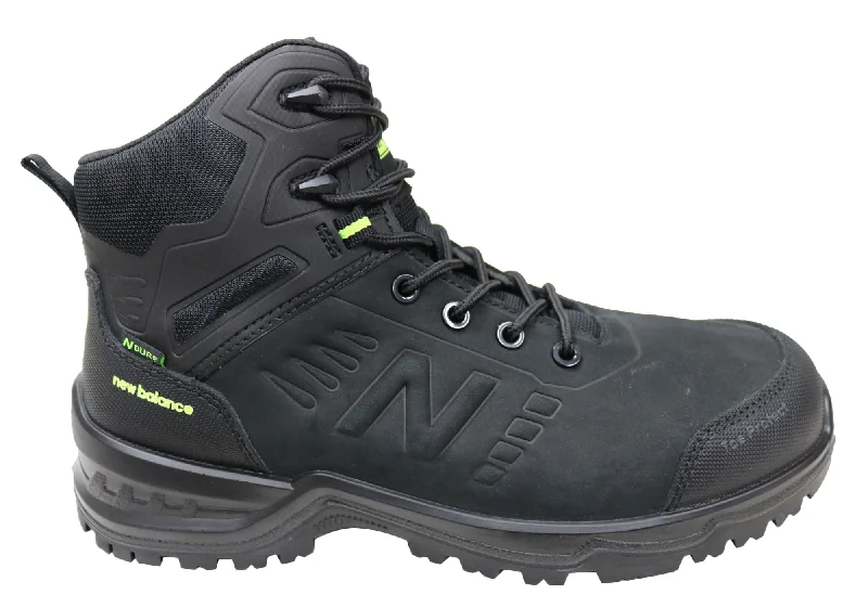 Durable snow boots for women with anti-slip tread-New Balance Contour Mens Leather Composite Toe 2E Wide Work Boots