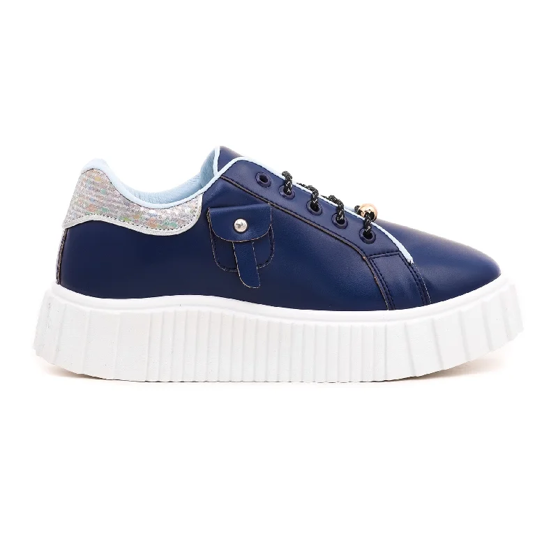 athletic shoes for women with ergonomic sole for comfort-Athletic shoes for gym sessionsBlue Casual Sneaker AT7199