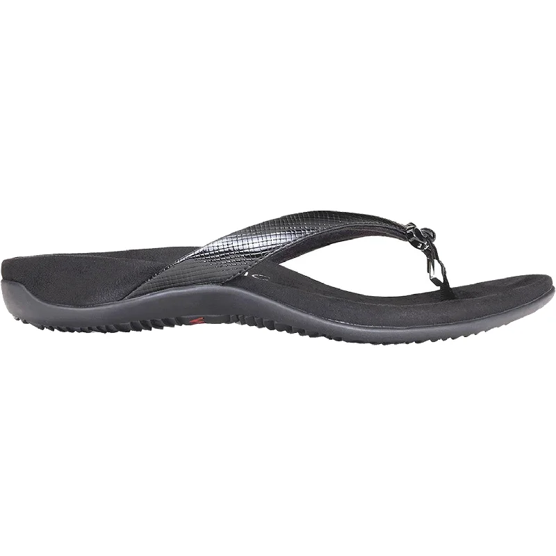 sandals for kids with secure and adjustable fitWomen's Vionic Bella II Black Lizard Synthetic