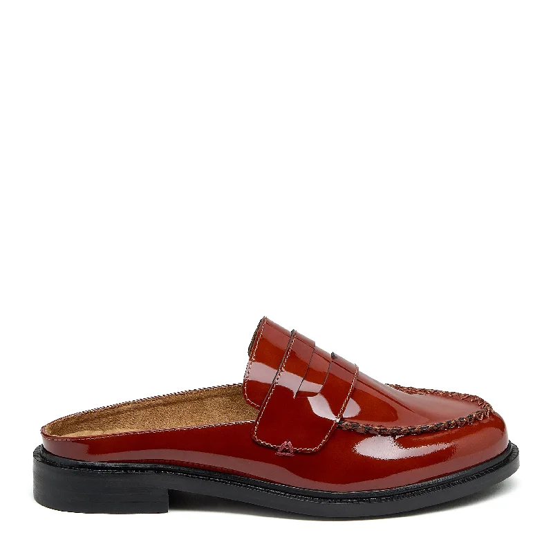 loafers with flexible fit for everyday comfortLoafers with Retro StyleLock Scarlet Patent Leather Loafer Mules