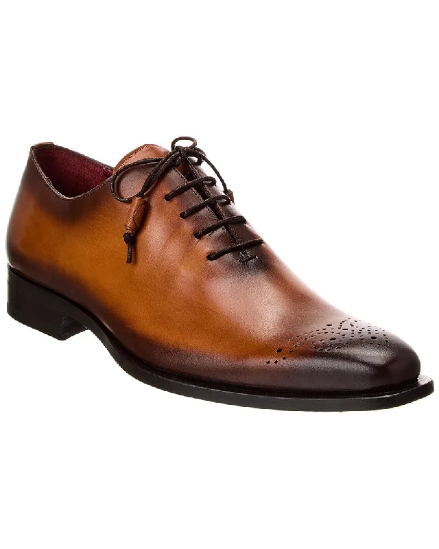 casual Oxfords for summer looks -Oxfords Rough TextureMezlan Cupula Patina Leather Oxford