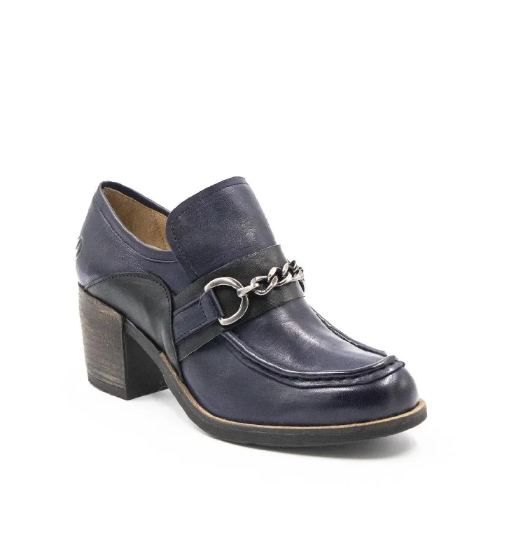 loafers with lace-up detailing for added styleLoafers with Toe GuardsWomen's Palmer Chain Loafer Shoes In Blue/black