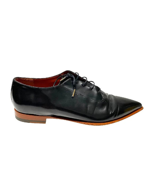 best Oxfords for fashion-forward office wear -Oxfords Holiday GiftAcne Studios Martha Oxfords in Black Leather