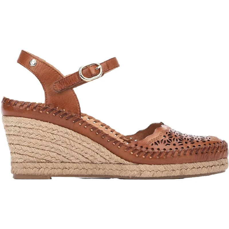 stylish sandals for the beachWomen's Pikolinos Vila W9Y-1508 Brandy Leather