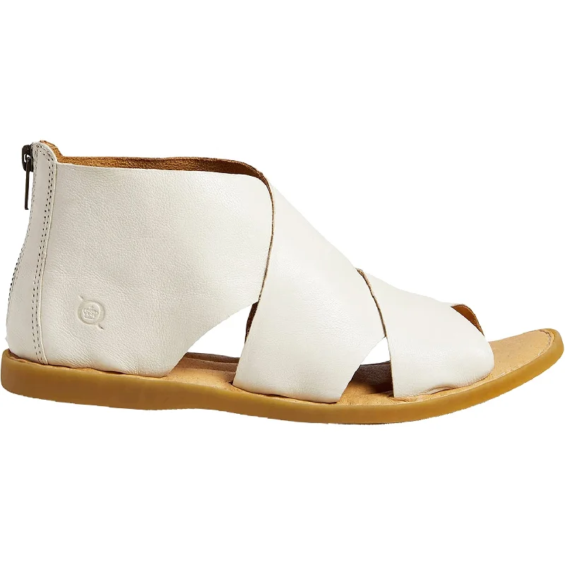 sandals with ankle support for added stabilityWomen's Born Imani White Leather