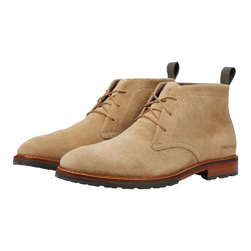 Trendy boots for women with suede finish and buckle details-Berkshire Lug Chukka Boots