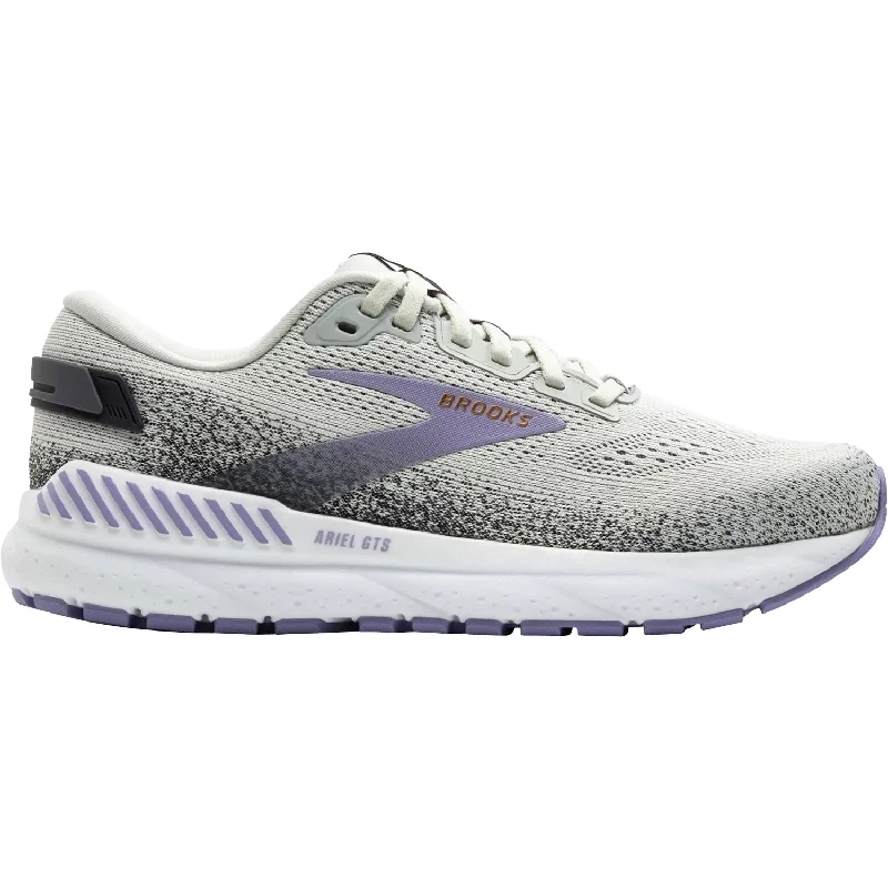 athletic shoes for women with ergonomic design for foot health-Athletic shoes for ankle jogsWomen's Brooks Ariel GTS 24 Mercury/Ebony/Sweet Lavender Mesh