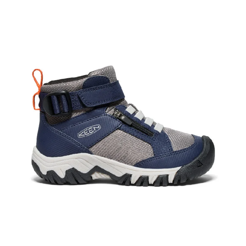 Comfortable boots for men with warm fleece lining-Little Kids' Targhee Boundless Hiking Boot  |  Naval Academy/Steel Grey