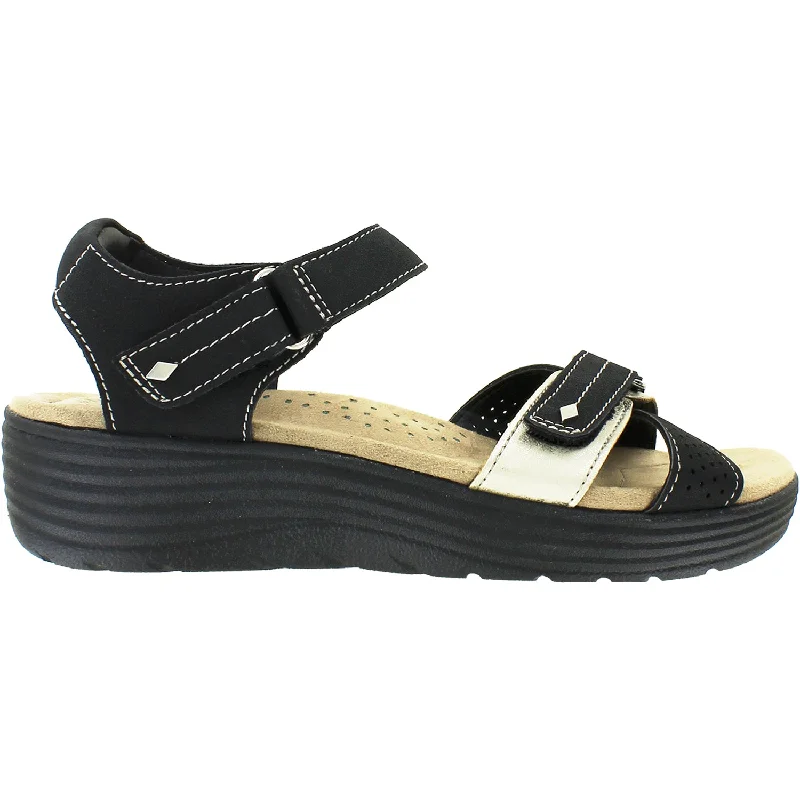 sandals for women with casual yet stylish lookWomen's Earth Gaven Black Synthetic