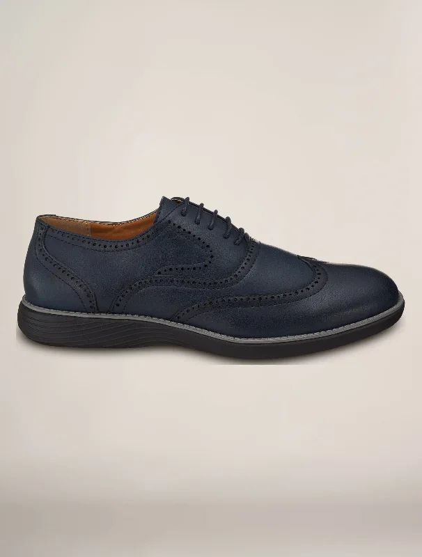 Oxford shoes for formal office wear -Oxfords Minimalist LookMen's Grand Oxford Wingtip Shoes