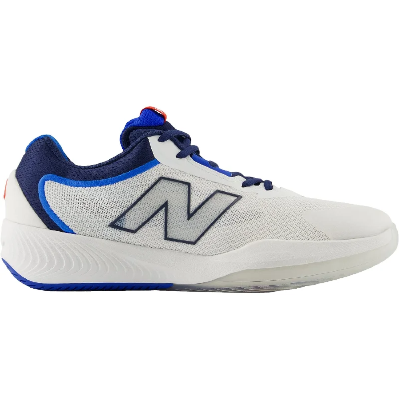 athletic shoes for women with memory foam midsole for a cushioned feel-Athletic shoes for short runsWomen's New Balance WCH99V6 White/Navy Pickleball/Court Synthetic