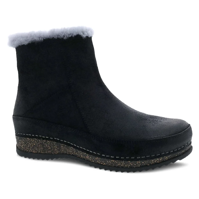 Stylish fur-lined boots for women with a warm feel-Mitzy