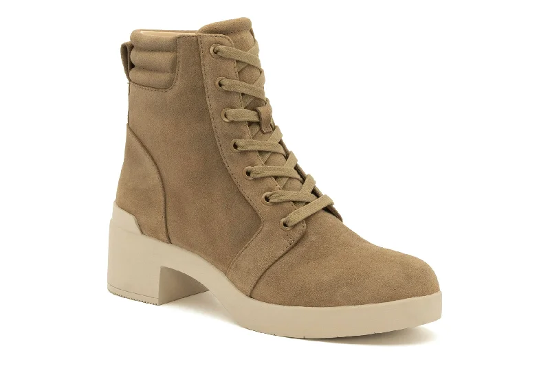 Trendy high-top boots for women with suede finish-Capital Lace