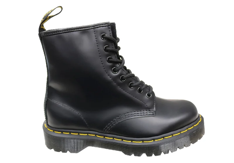 Comfortable snow boots for men with fur-lined interior-Dr Martens 1460 Bex Smooth Unisex Leather Lace Up Fashion Boots