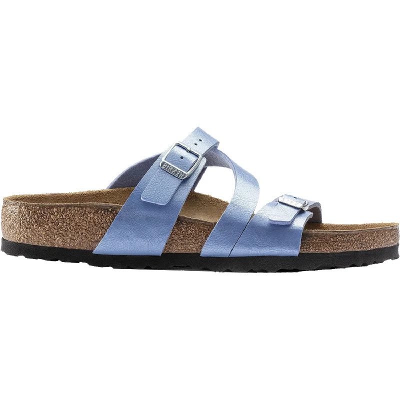 sandals with comfortable straps for all-day wearWomen's Birkenstock Mayari Graceful Riviera Blue Birko-Flor