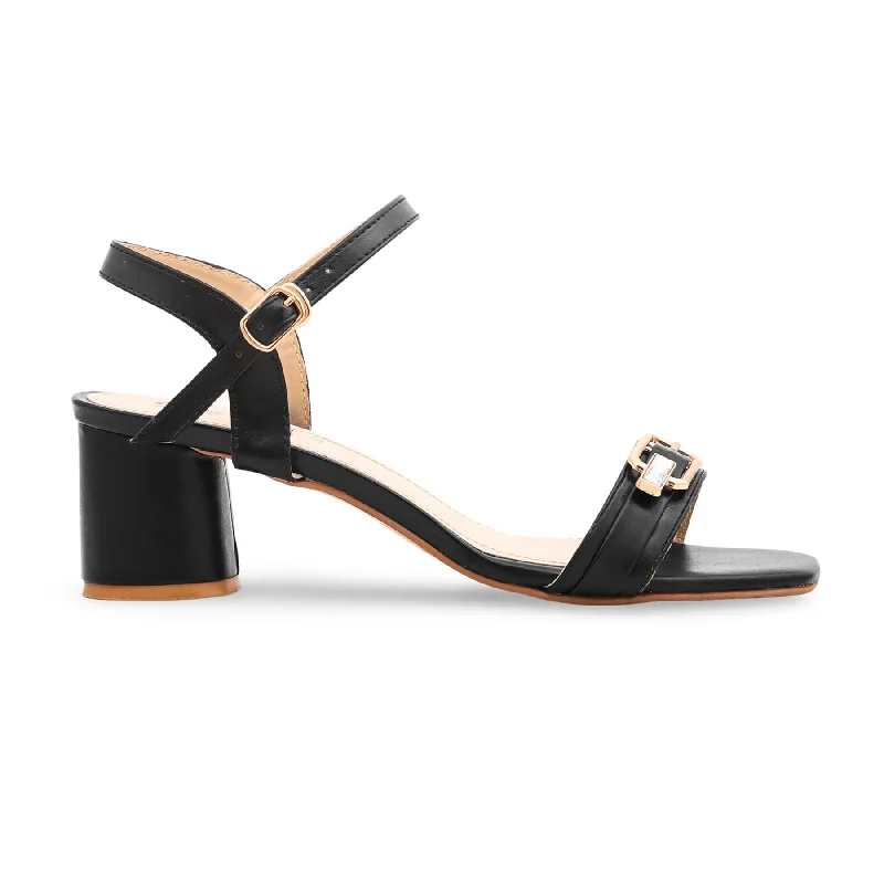 sandals with foot arch support for comfortBlack Formal Sandal FR5212