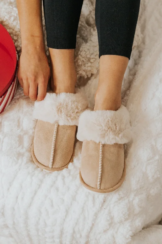 slippers for women with bold color design for stylish flair-Slippers with lofted soles-Sweet Dreams Sandy Faux Sheepskin Slippers