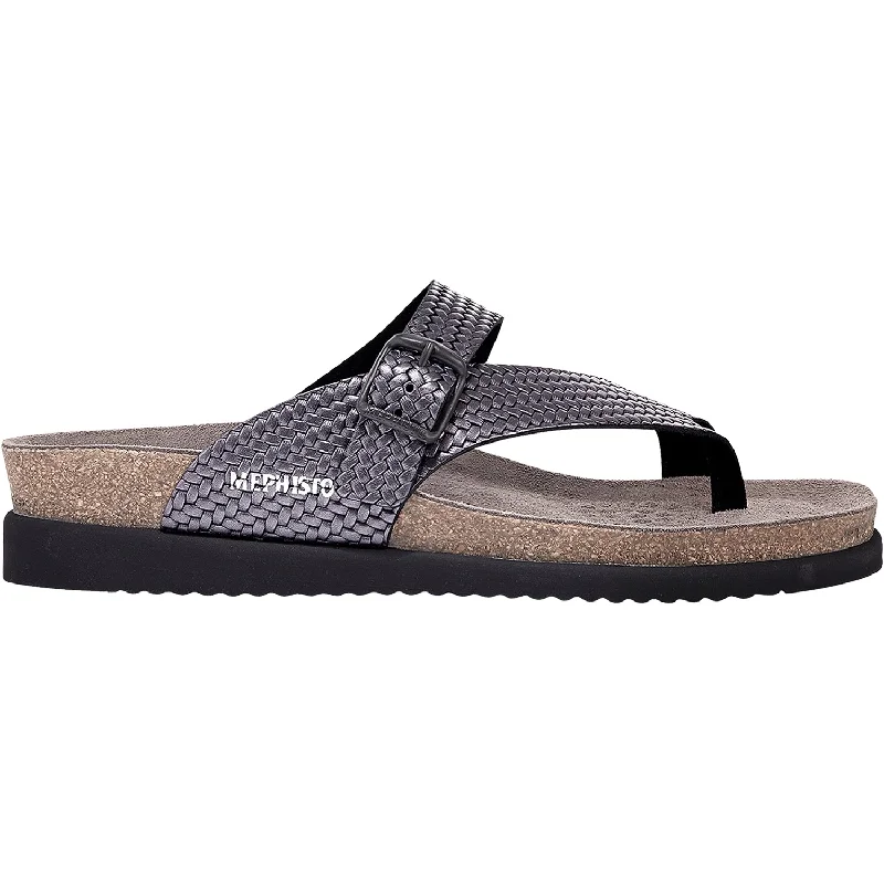 sandals for summer festivalsWomen's Mephisto Helen Twist Grey Leather