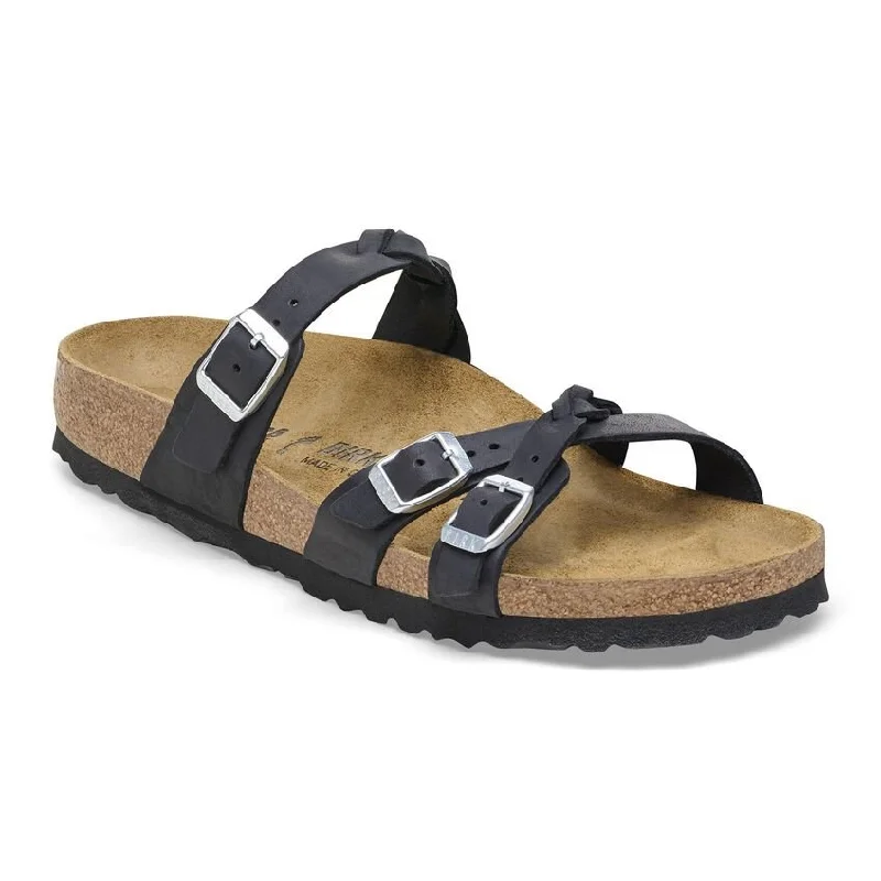 sandals for everyday wear with comfy featuresFranca Braided Oiled Leather