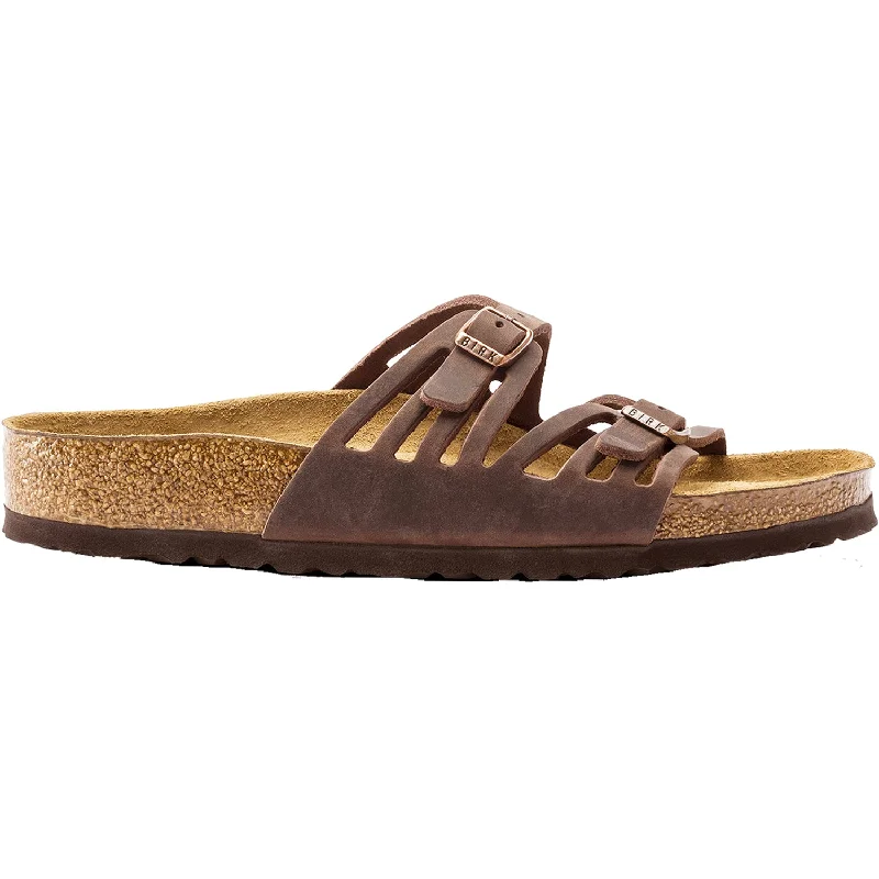 sandals for both indoor and outdoor funWomen's Birkenstock Granada Soft Footbed Habana Oiled Leather