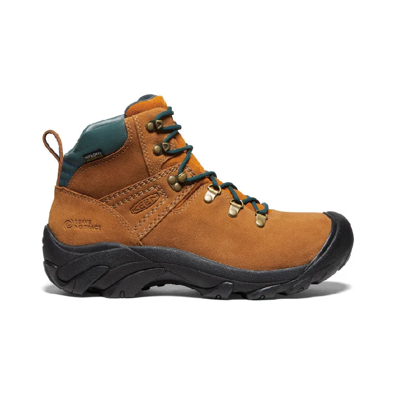 Comfortable winter boots for women with faux sheepskin-Men's Pyrenees Waterproof Boot x Leave No Trace  |  KEEN Maple/Marmalade