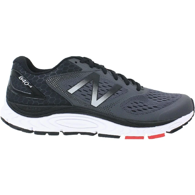 athletic shoes for women with durable rubber sole for long-lasting wear-Athletic shoes for fast deliveryMen's New Balance M840GR4 Running Shoes Magnet/Energy Red Synthetic/Mesh