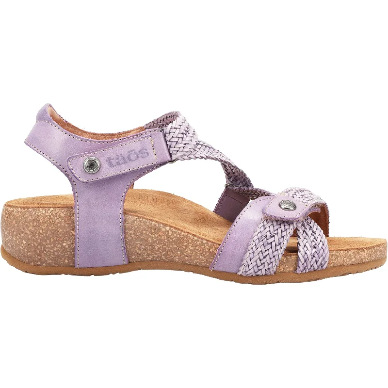 sandals with cushioned insole for long-lasting comfortWomen's Taos Trulie Lavender Leather