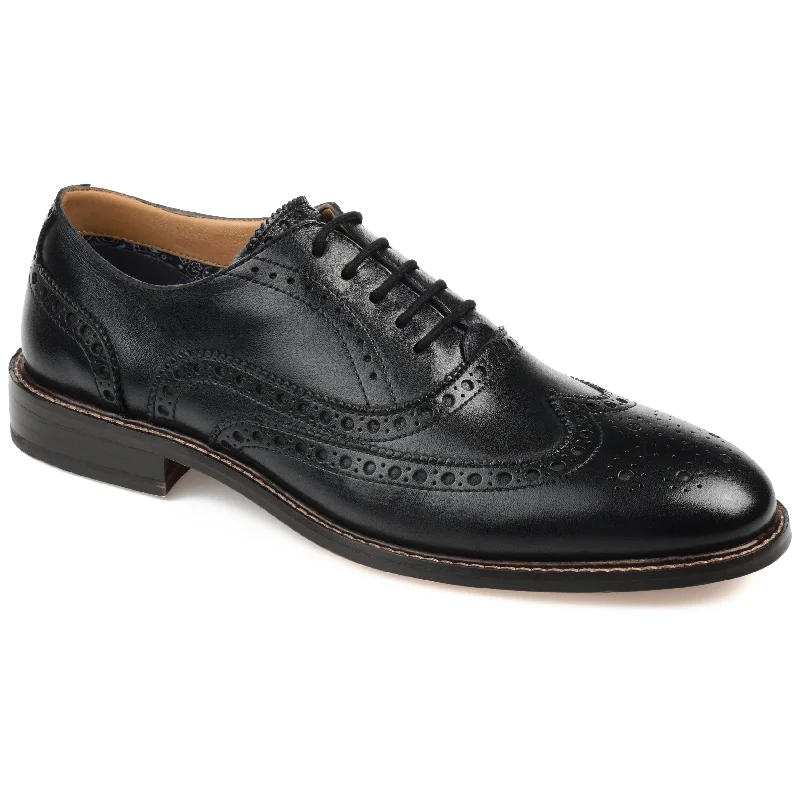 comfortable Oxford shoes for all-day wear -Oxfords Monogram OptionThomas & Vine Franklin Wide Width Wingtip Oxford