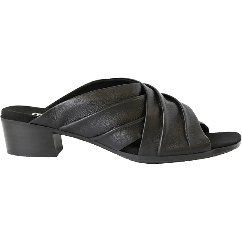 sandals with cushioned insoles for maximum comfortWomen's Munro Lee Black Leather