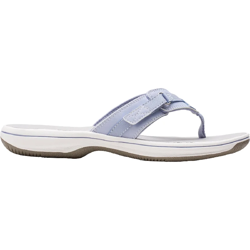 sandals for everyday wear with comfy featuresWomen's Clarks Cloudsteppers Breeze Sea Lavender Synthetic