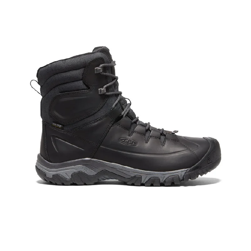 Comfortable outdoor boots for women with durable lining-Men's Targhee High Lace Waterproof Boot  |  Black/Raven