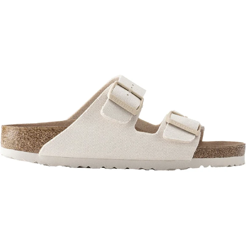 sandals for summer picnicsWomen's Birkenstock Arizona Vegan Eggshell Canvas