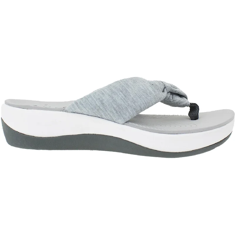 sandals for women with casual summer vibesWomen's Clarks Cloudsteppers Arla Glison Grey Heather Fabric