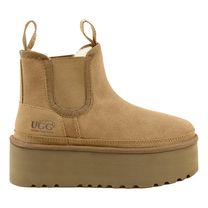 Comfortable boots for women with lightweight material-UGG Premium Chel Boots