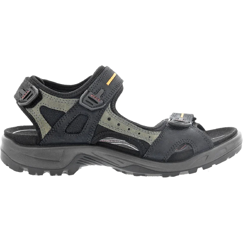 comfortable sandals for walking long distancesMen's Ecco Yucatan Black/Mole Nubuck